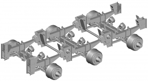 Подвеска двускатная 3*18т высокая широкая рессорная BPW 9416Ж-2900004-12